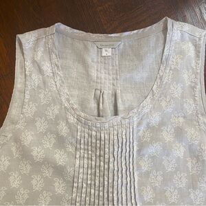 Garnet Hill Sleeveless Linen Dress 10